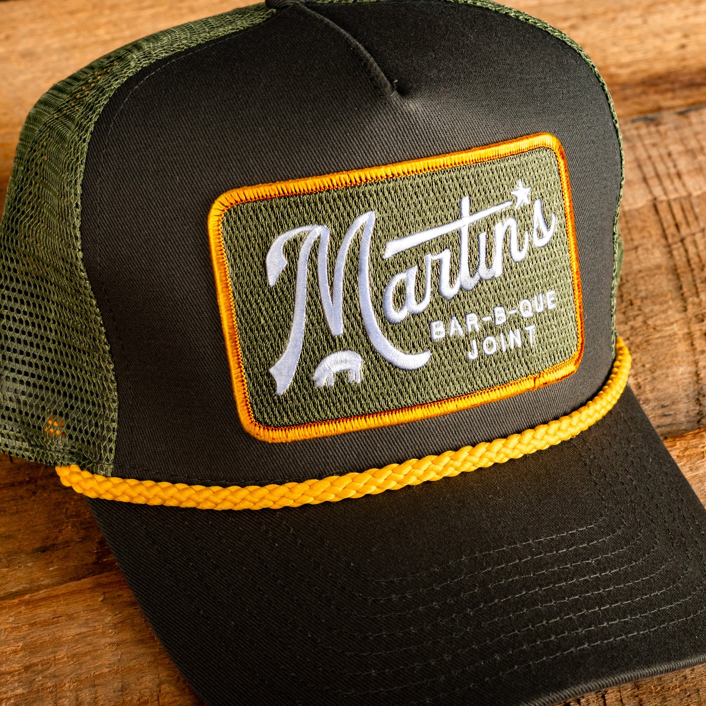 Rope Bill Patch Trucker - Loden/Gold