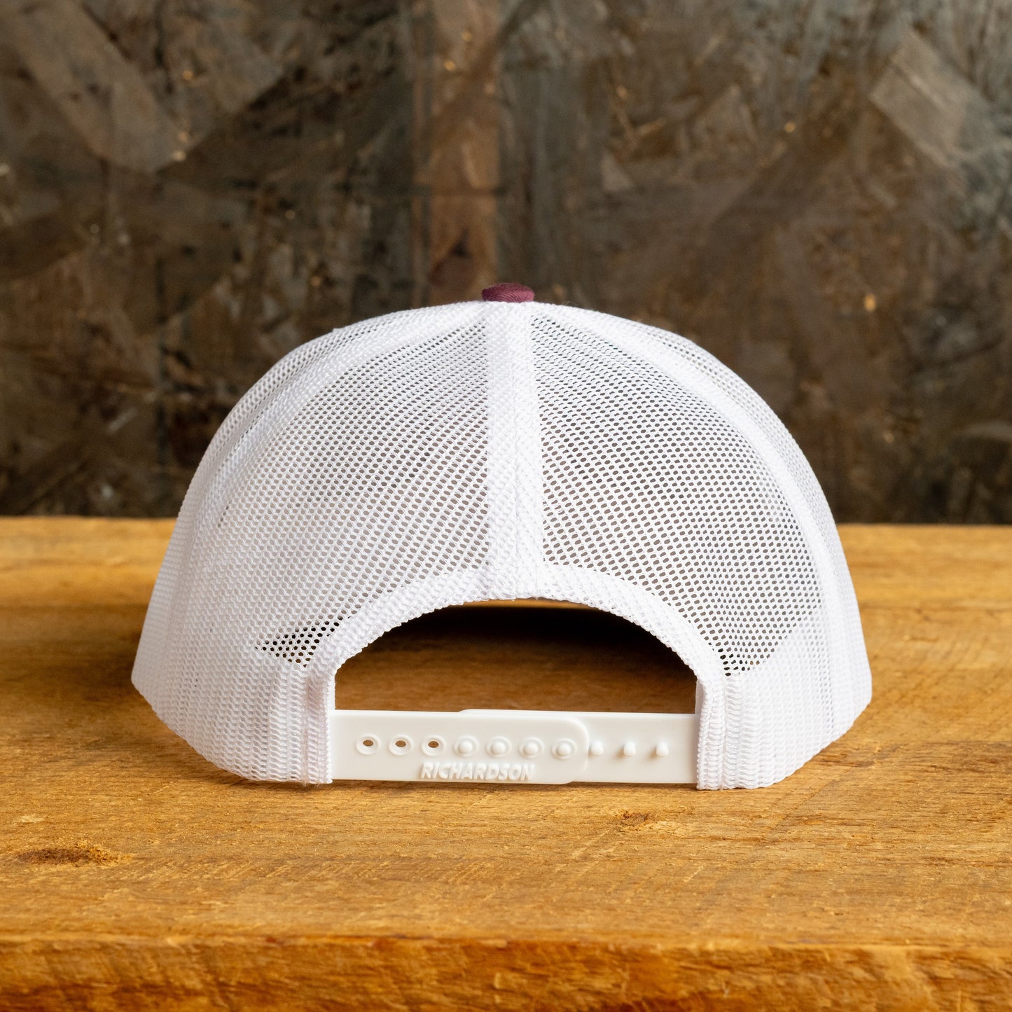 Round Patch Hat - Maroon