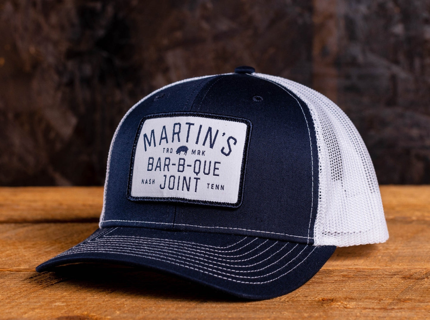 Martin's BBQ Patch Hat - Navy