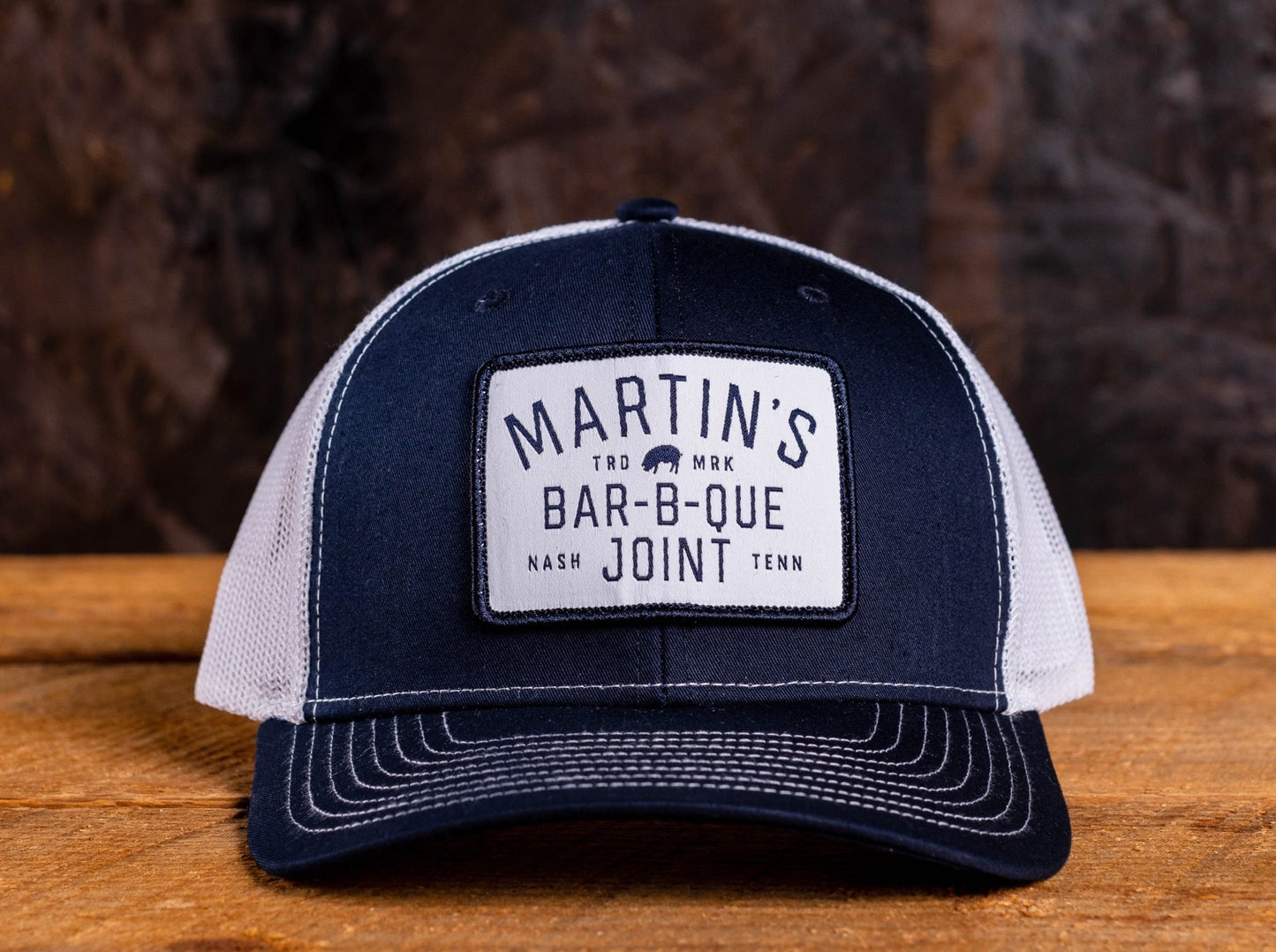 Martin's BBQ Patch Hat - Navy