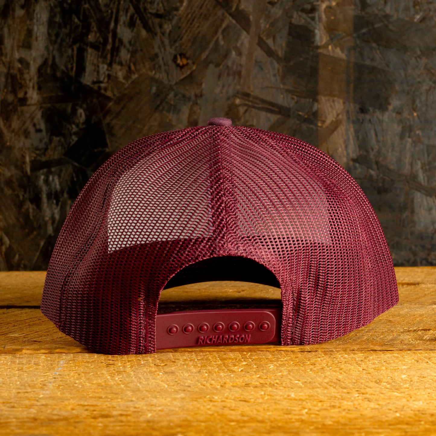 Round Patch Hat - Maroon