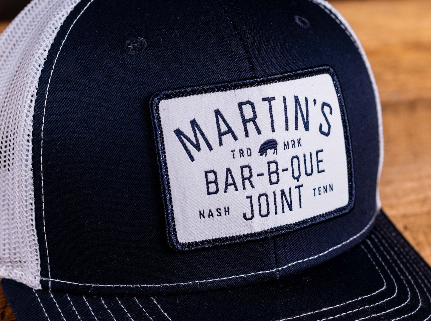 Martin's BBQ Patch Hat - Navy